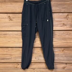 Ladies Black ScrubStar Cargo Joggers